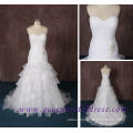 2015 Strapless Sweetheart A Line Bridal Dress with Beautiful Pleat